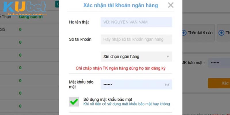 Câu hỏi thường xuất hiện khi rút tiền kubet